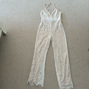 Lace White jumpsuit